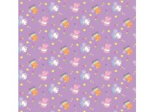 Baumwolle - Peppa Wutz - Molly Mietze - Lucy Locke rosa